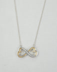 TIFFANY & CO. SV925 Paloma Picasso Double Loving Heart Necklace