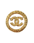 CHANEL Coco Mark Lava Circle Brooch