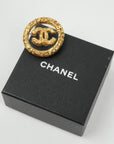 CHANEL Coco Mark Lava Circle Brooch