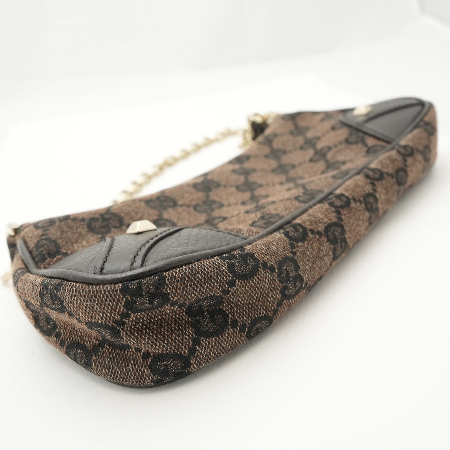 GUCCI GG Canvas Chain Shoulder Bag