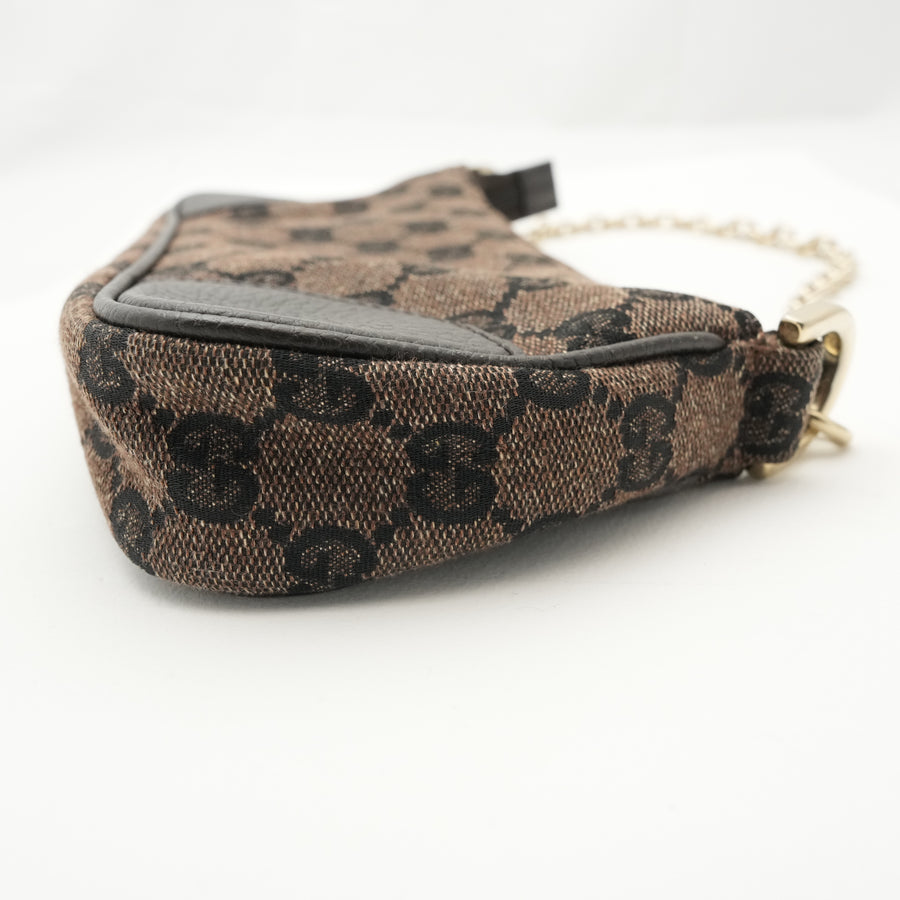 GUCCI GG Canvas Chain Shoulder Bag