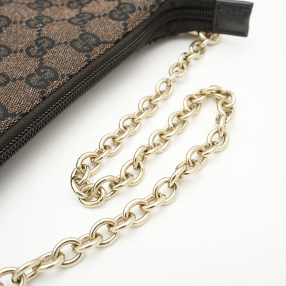 GUCCI GG Canvas Chain Shoulder Bag