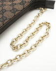 GUCCI GG Canvas Chain Shoulder Bag