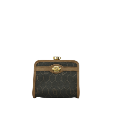 CHRISTIAN DIOR Honeycomb Frame Coin Purse