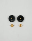 CHANEL 1997 Coco Round Circle Mark Earring