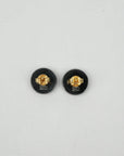 CHANEL 1997 Coco Round Circle Mark Earring