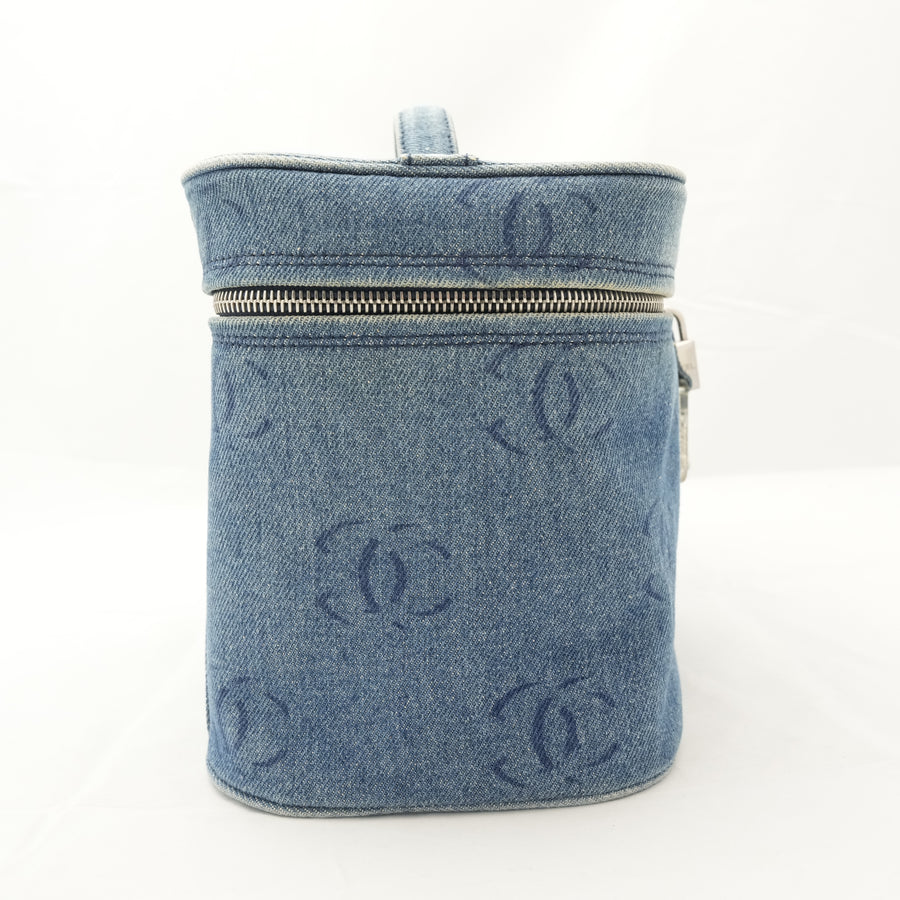 CHANEL Denim Vanity Bag Handbag