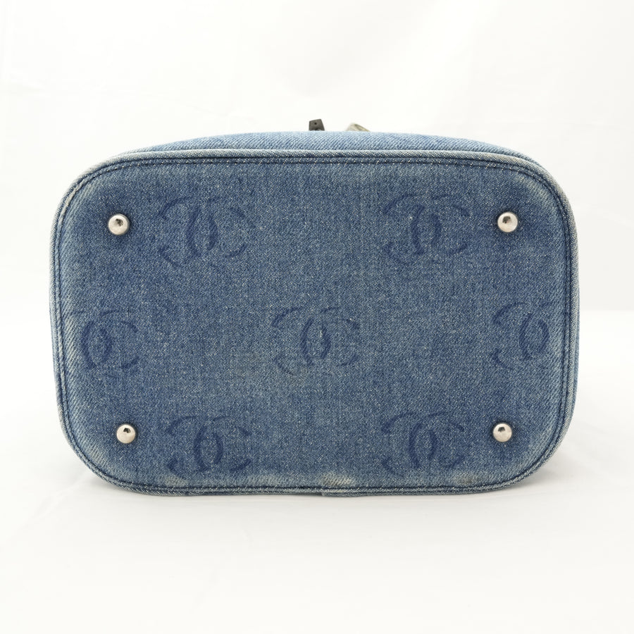 CHANEL Denim Vanity Bag Handbag