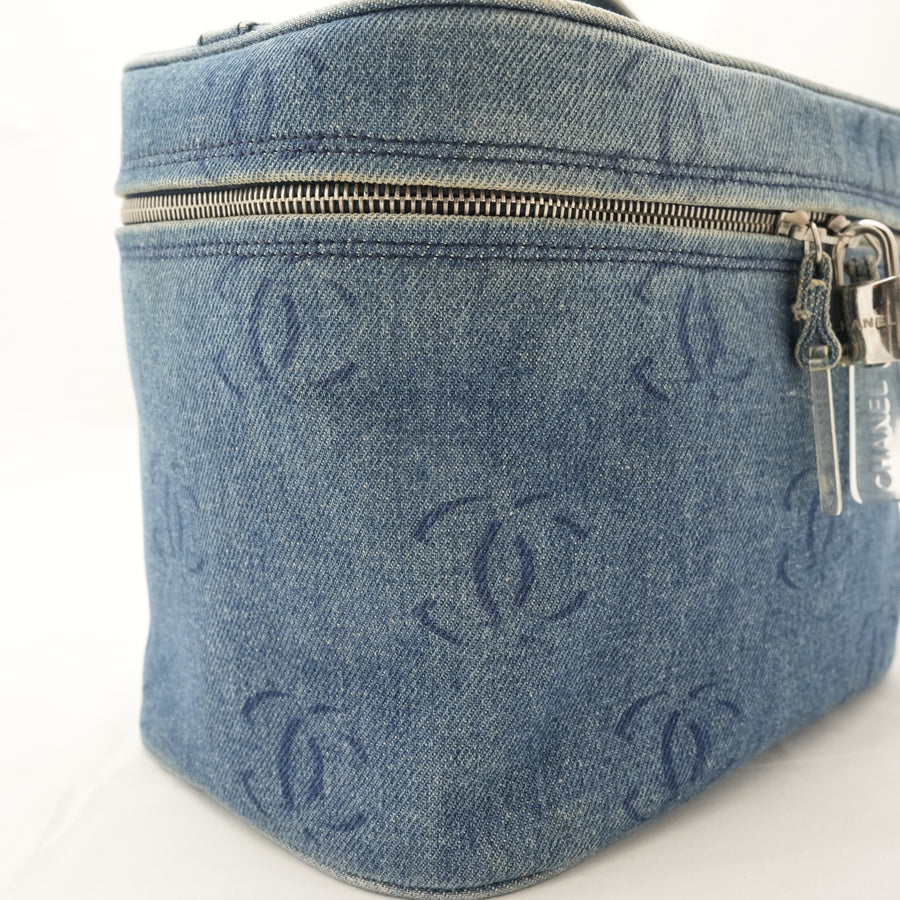 CHANEL Denim Vanity Bag Handbag