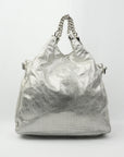 CHANEL 2008-2009 Punched Leather Handbag/Shoulder Bag 2Way