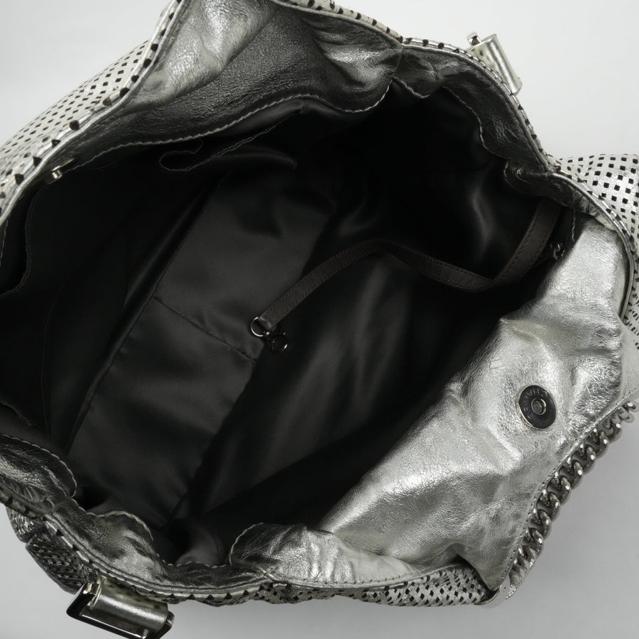 CHANEL 2008-2009 Punched Leather Handbag/Shoulder Bag 2Way