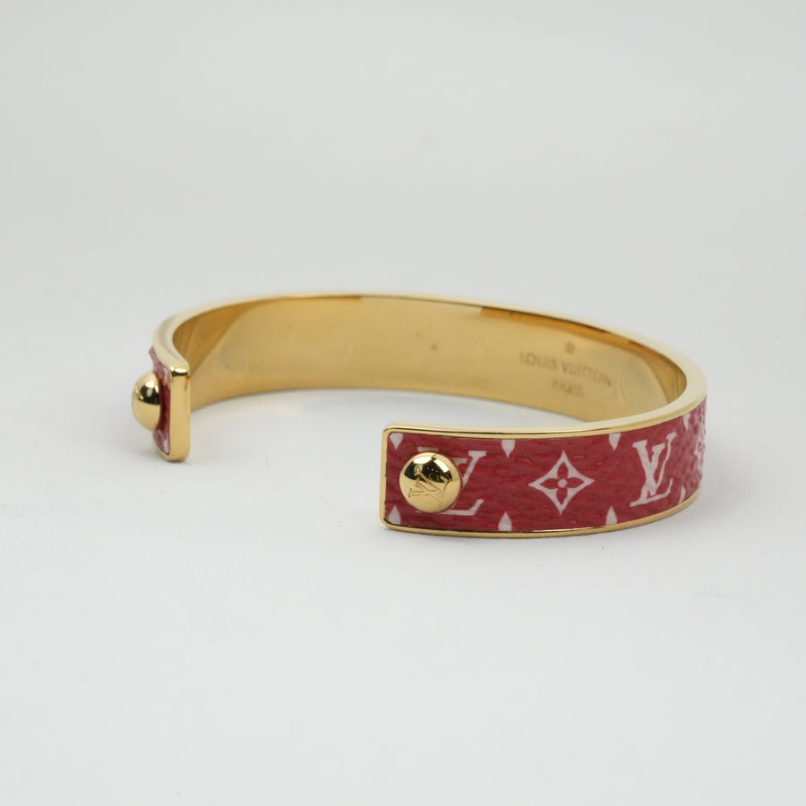 LOUIS VUITTON Monogram Johnk Wild Bangle M67785