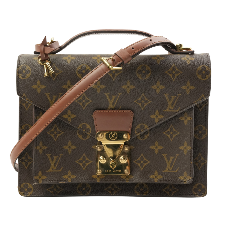 LOUIS VUITTON Monogram Monceau Shoulder Bag/Handbag 2Way M51185