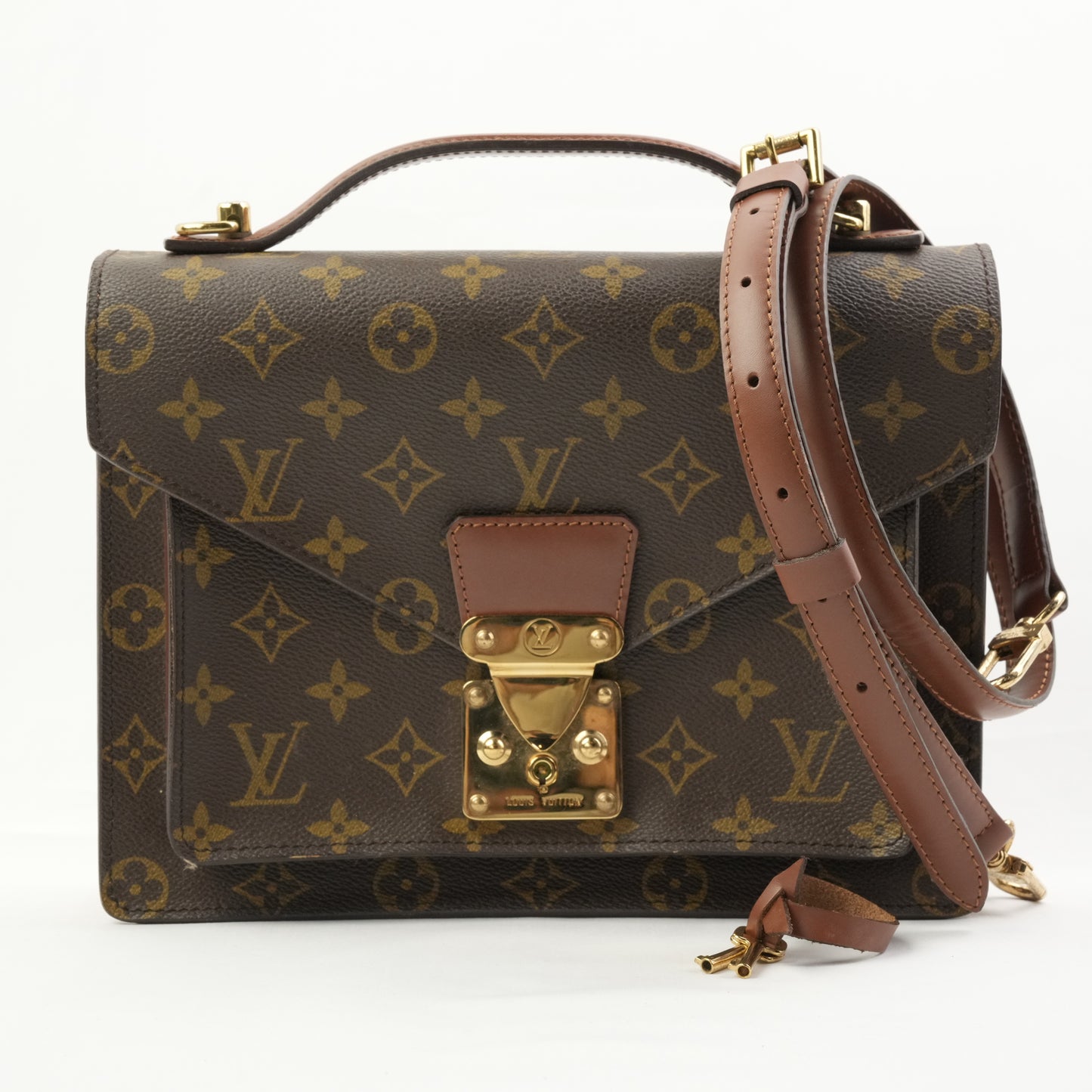 LOUIS VUITTON Monogram Monceau Shoulder Bag/Handbag 2Way M51185