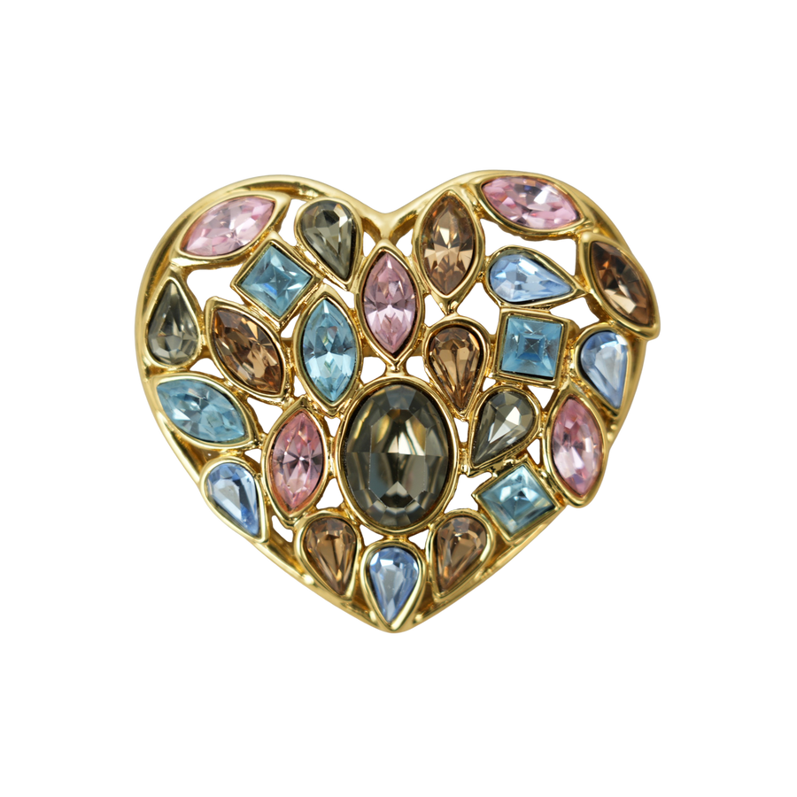 YVES SAINT LAURENT Heart Brooch