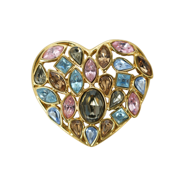 YVES SAINT LAURENT Heart Brooch