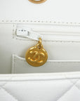 CHANEL 1994-1996 Matelassé V flap with G Hardware Lambskin Shoulder Bag