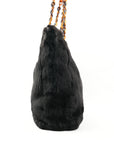 CHANEL 1997-1999 Sheared Mink Shoulder Bag