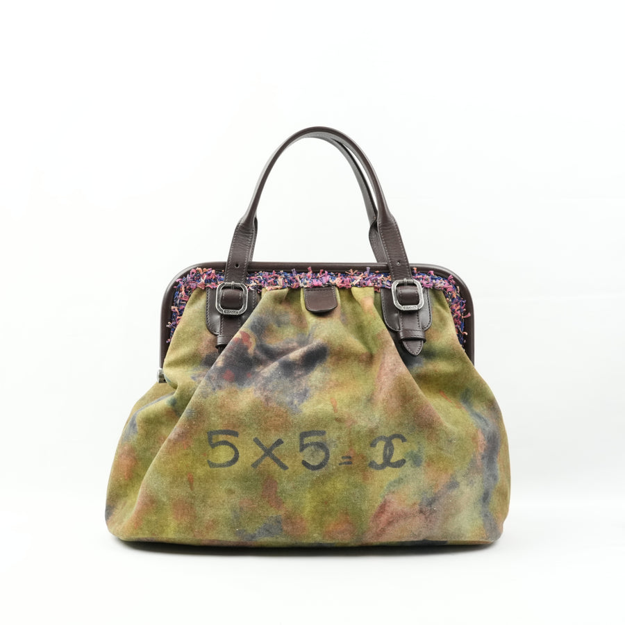 CHANEL Embroidery Graffiti Handbag