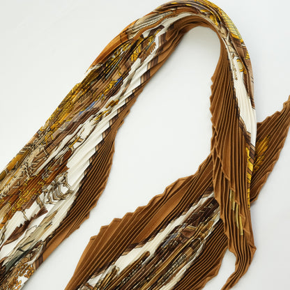 HERMES Pleated Scarf