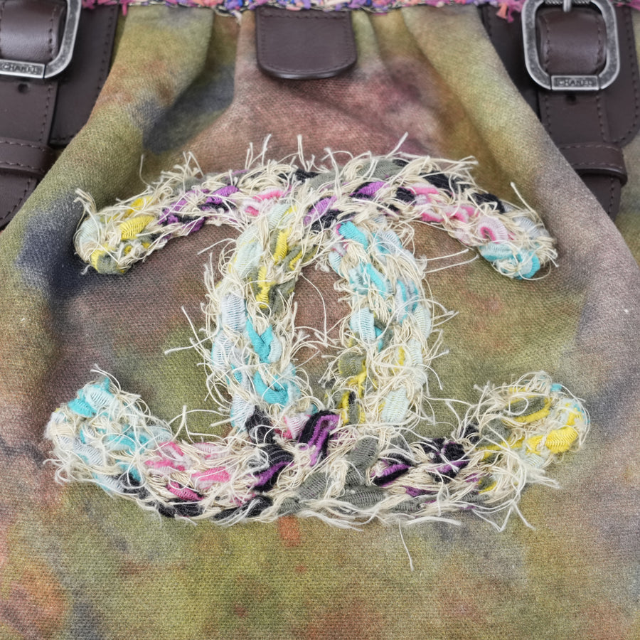 CHANEL Embroidery Graffiti Handbag