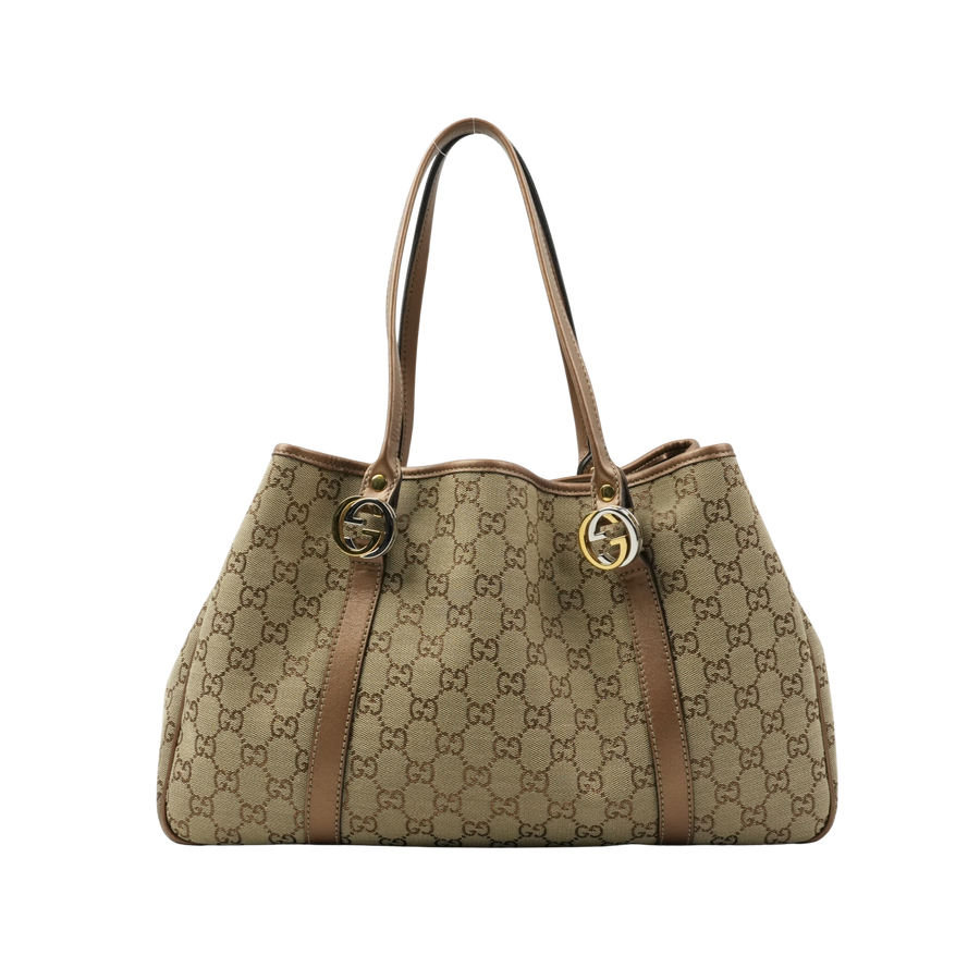 GUCCI GG Twins GG Canvas Shoulder Bag