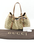 GUCCI GG Twins GG Canvas Shoulder Bag