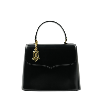 YVES SAINT LAURENT Leather Black Gold Handbag