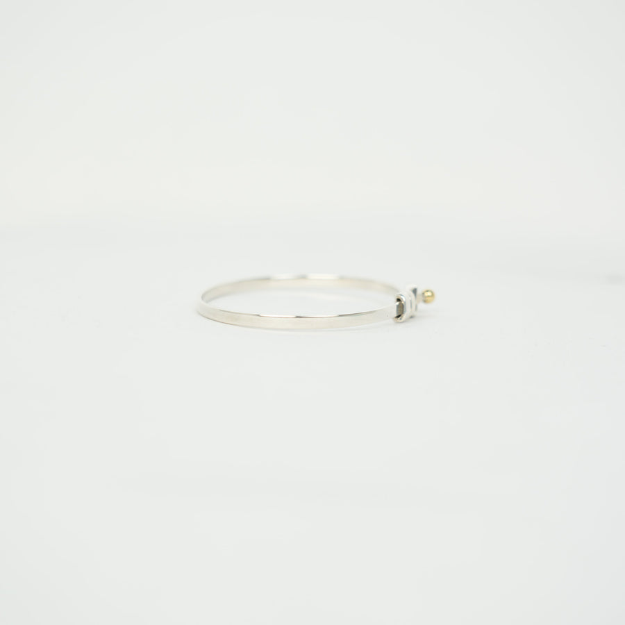TIFFANY & CO. SV925 K18YG Love Knot Bangle
