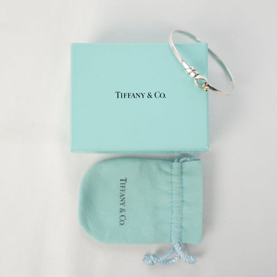 TIFFANY & CO. SV925 K18YG Love Knot Bangle