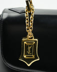 YVES SAINT LAURENT Leather Black Gold Handbag