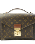 LOUIS VUITTON Monogram Monceau28 Handbag M51185