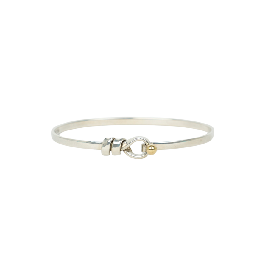 TIFFANY & CO. SV925 K18YG Love Knot Bangle