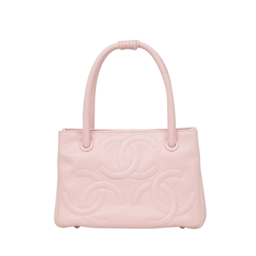 CHANEL 2004–2005 Triple Coco Caviar Leather Handbag