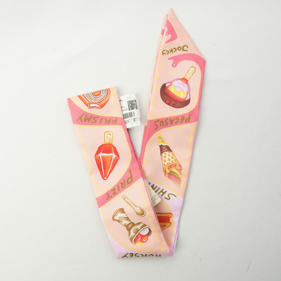 HERMES Funny Ice Cream Silk Scarf