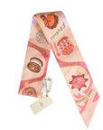 HERMES Funny Ice Cream Silk Scarf