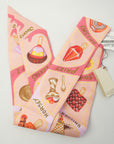 HERMES Funny Ice Cream Silk Scarf