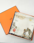 HERMES Silk Scarf Carre 90