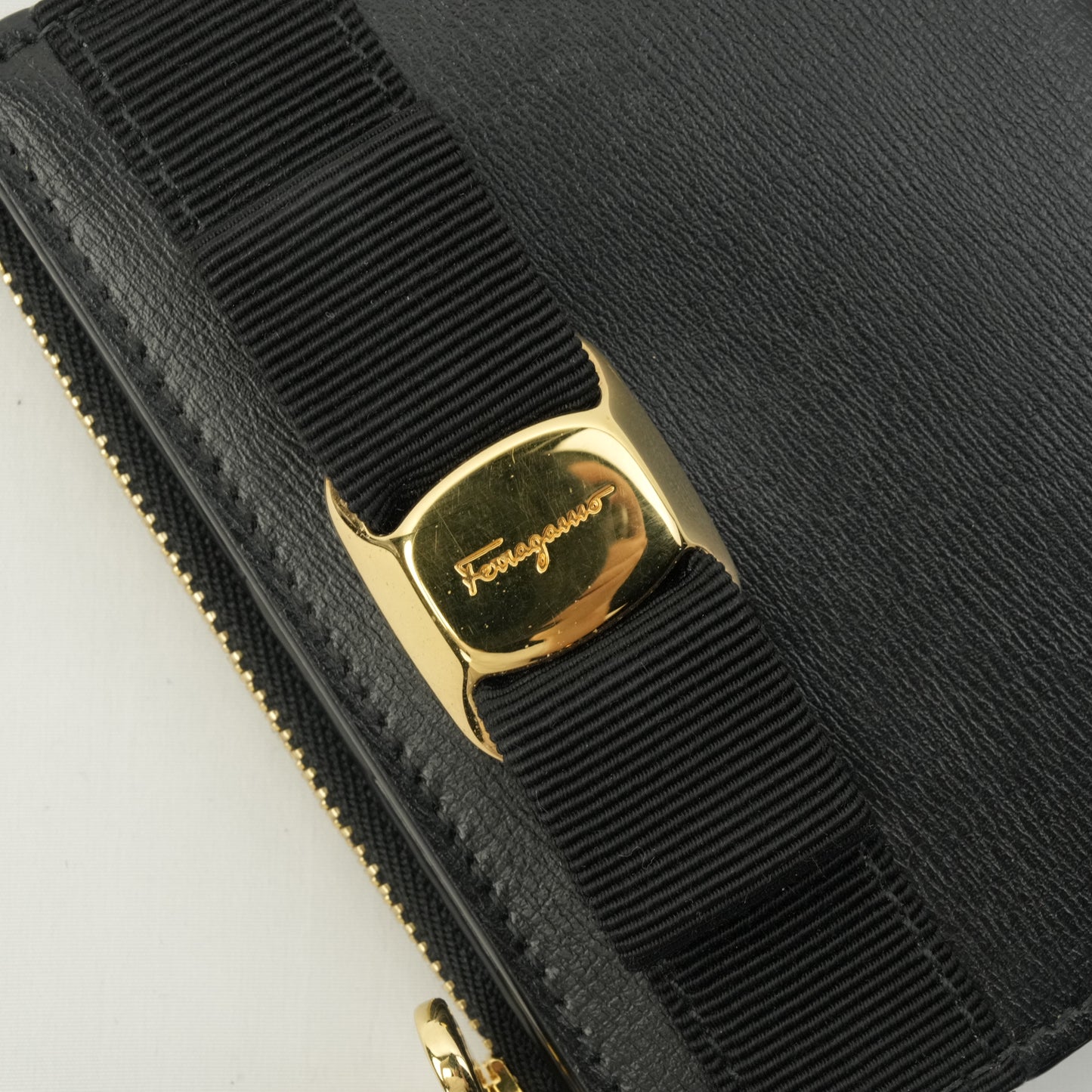 SALVATORE FERRAGAMO Leather Compact Wallet