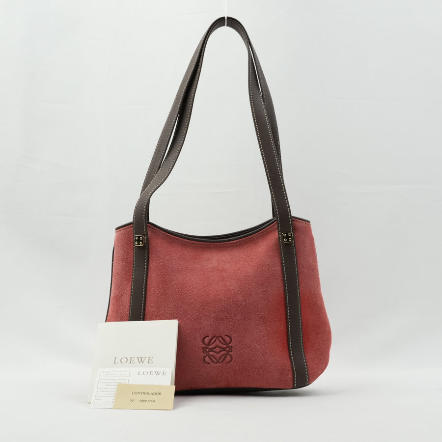 LOEWE Suede Mini Tote Bag / Shoulder Bag