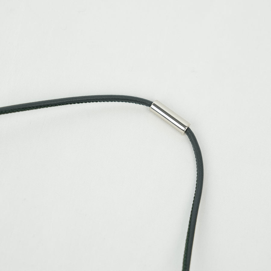 HERMES H Equip Buffalo Horn Lacquer Necklace