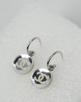 CHANEL 2003 Studs Silver Coco Mark  Earring