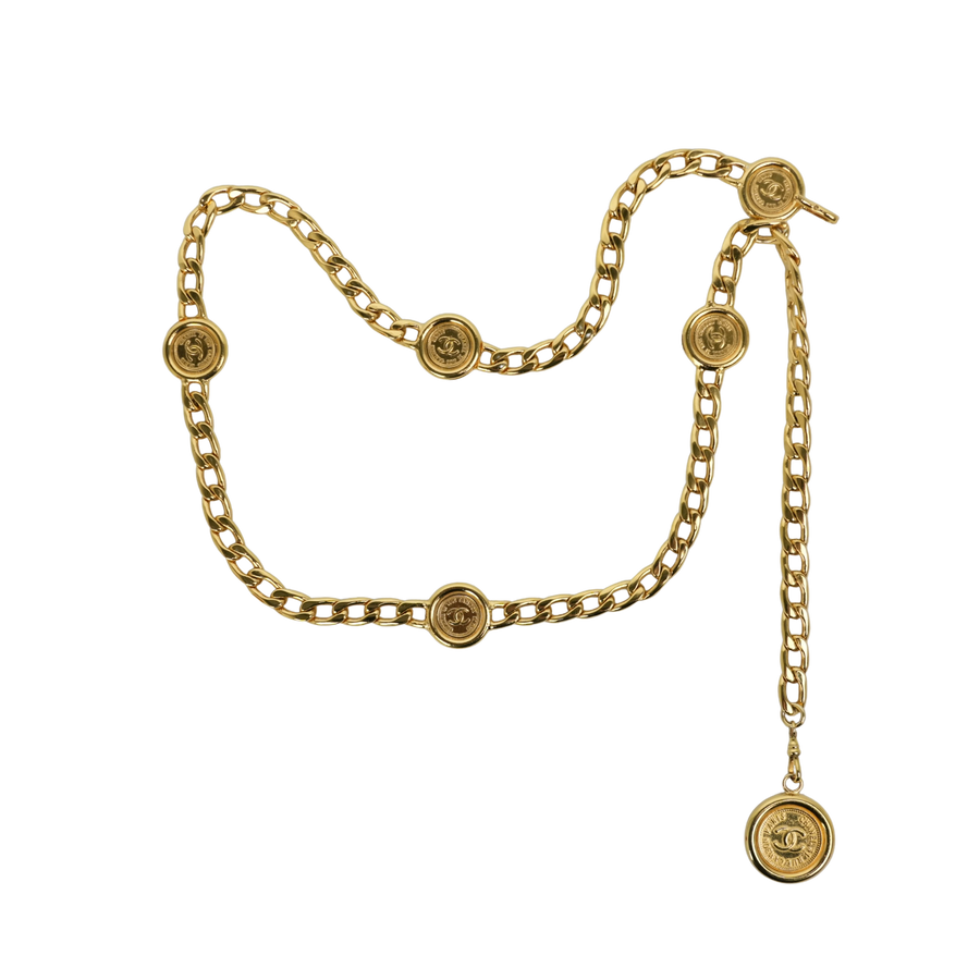 CHANEL Coco Mark Chain Belt