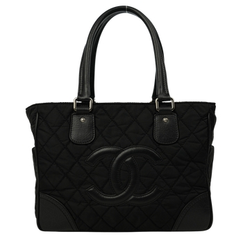 CHANEL 2008-2009 Nylon Paris-New York Tote Bag/Shoulder Bag