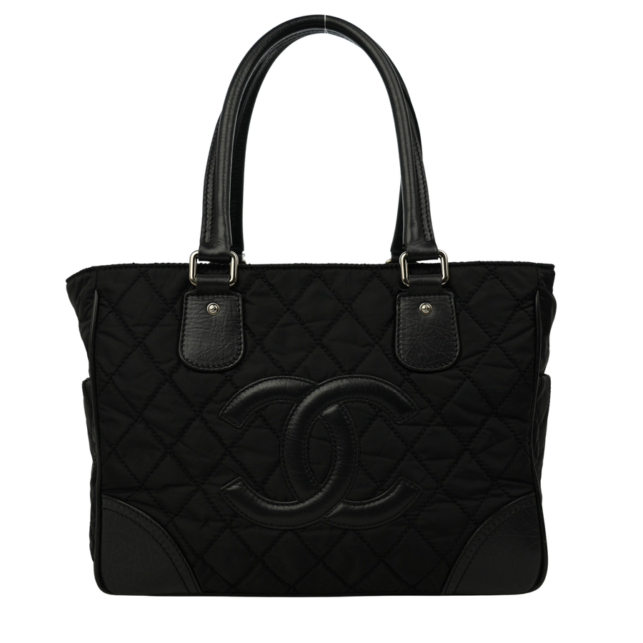 CHANEL 2008-2009 Nylon Paris-New York Tote Bag/Shoulder Bag