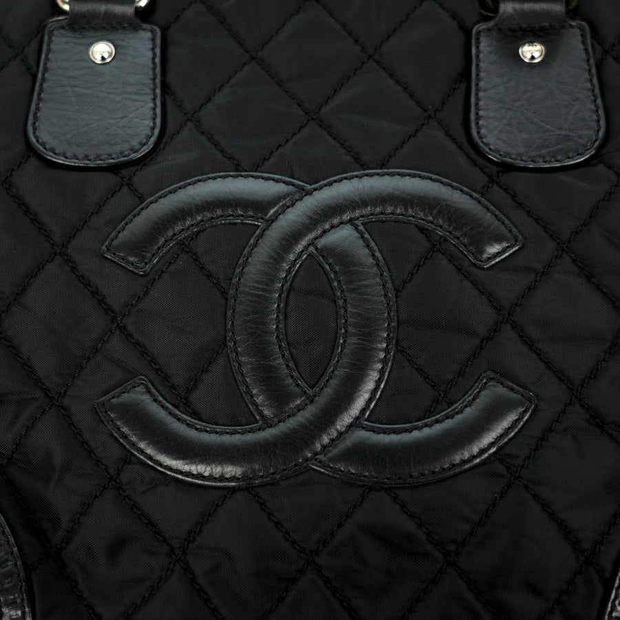 CHANEL 2008-2009 Nylon Paris-New York Tote Bag/Shoulder Bag