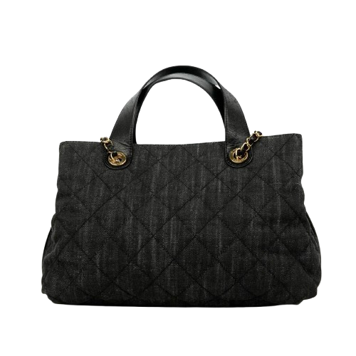 CHANEL Denim Tote Handbag/Shoulder Bag 2-Way