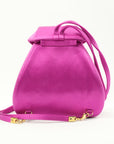 GUCCI Satin Mini Rucksack With Clasp Closure Shoulder Bag