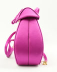 GUCCI Satin Mini Rucksack With Clasp Closure Shoulder Bag