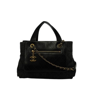 CHANEL Denim Tote Handbag/Shoulder Bag 2-Way